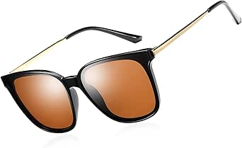 DUCO Retro Round Sunglasses for Women with UV400 Protection
