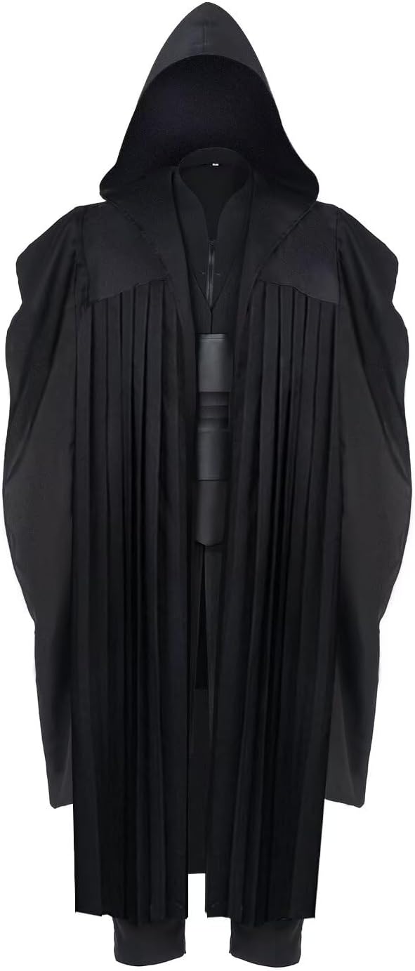 Knight Costume Adult Men's Tunic Hooded Robe for Halloween Fun