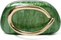 Acrylic Clutch Purse for Women Classic Round Acrylic Evening Handbag