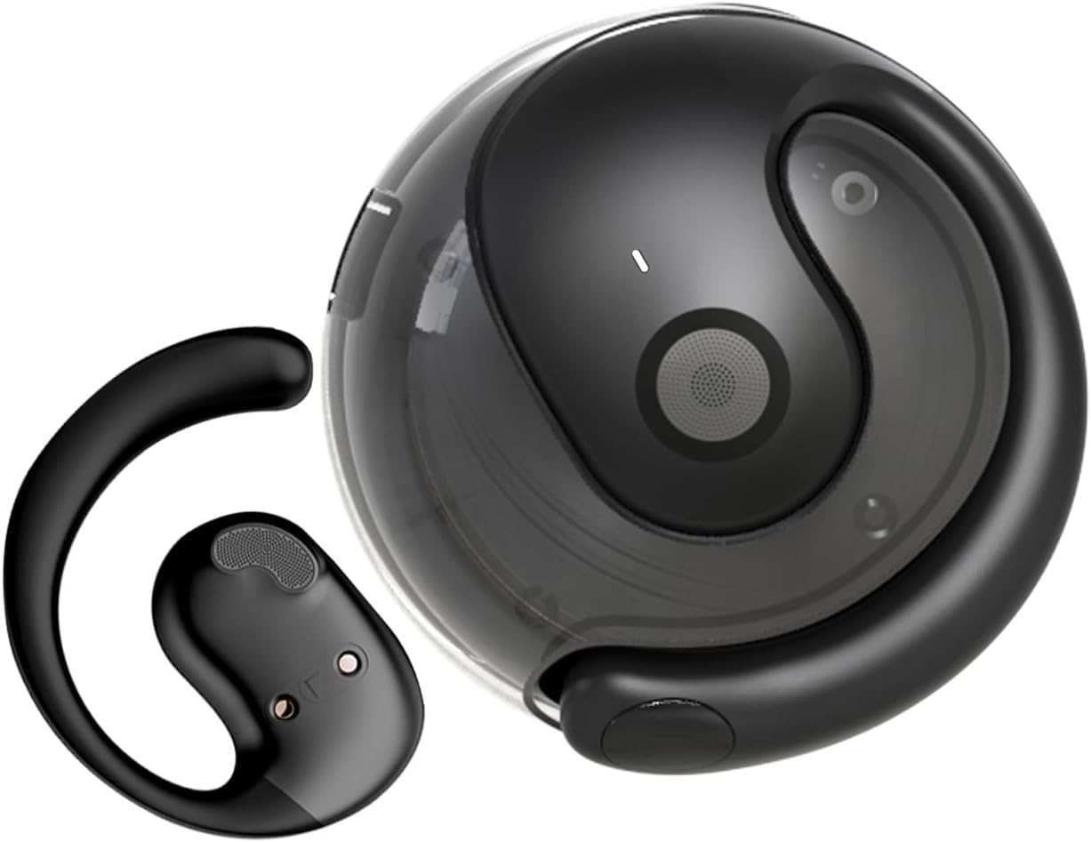 Wireless Bluetooth Open Ear Earbuds, Waterproof, 48H Range, Sports Headphones