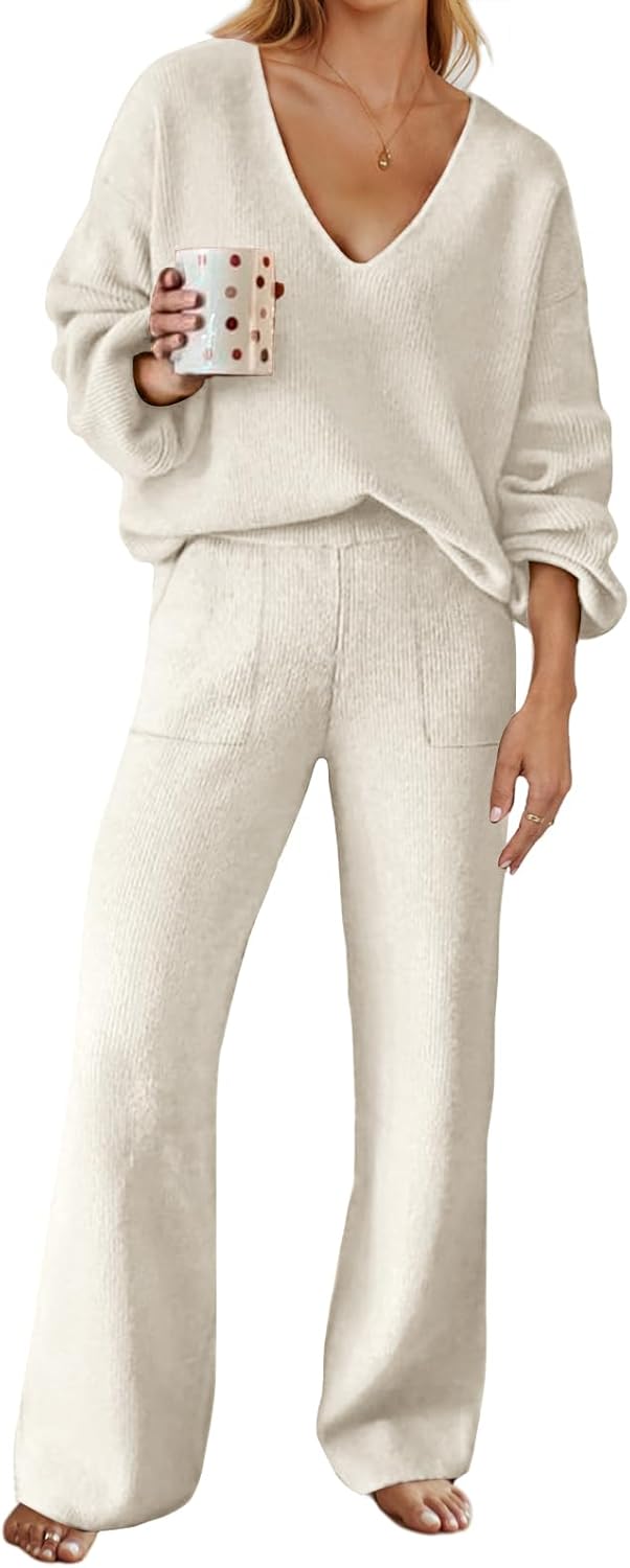 MEROKEETY Women's 2 Piece Outfits Lounge Sets for Cozy Comfort