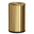 18L Gold Bathroom Trash Can with Lid - Sleek Brushed Stainless Steel