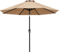 MASTERCANOPY Patio Umbrella for Outdoor Market Table 9ft - Khaki