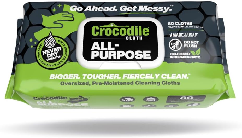 Biodegradable All-Purpose Cleaning Wipes - 80 Pack