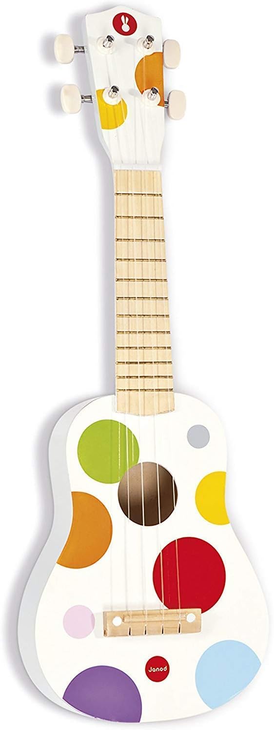 Janod Confetti Kids Ukulele - Musical Fun for Ages 3+