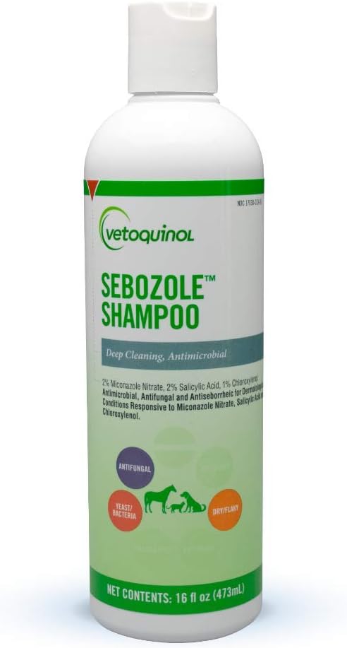 Vetoquinol Sebozole Pet Shampoo for Dogs, Cats & Horses