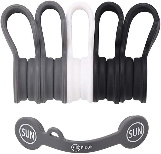 SUNFICON Magnetic Cable Organizers 5 Pack