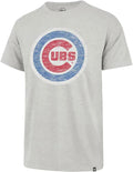 MLB Men's Gray Distressed Imprint Baseball T-Shirt - Cotton Comfort