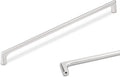 12-5/8 in Brushed Satin Nickel Cabinet Handles 6 Pack - Solid Zinc