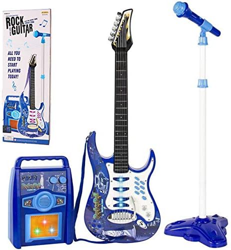 iMeshbean Electric Toy Guitar Set with Microphone - Amp Included!