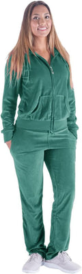 Velour Tracksuit for Women 2-Piece Joggers Set - Cozy Everyday Wear