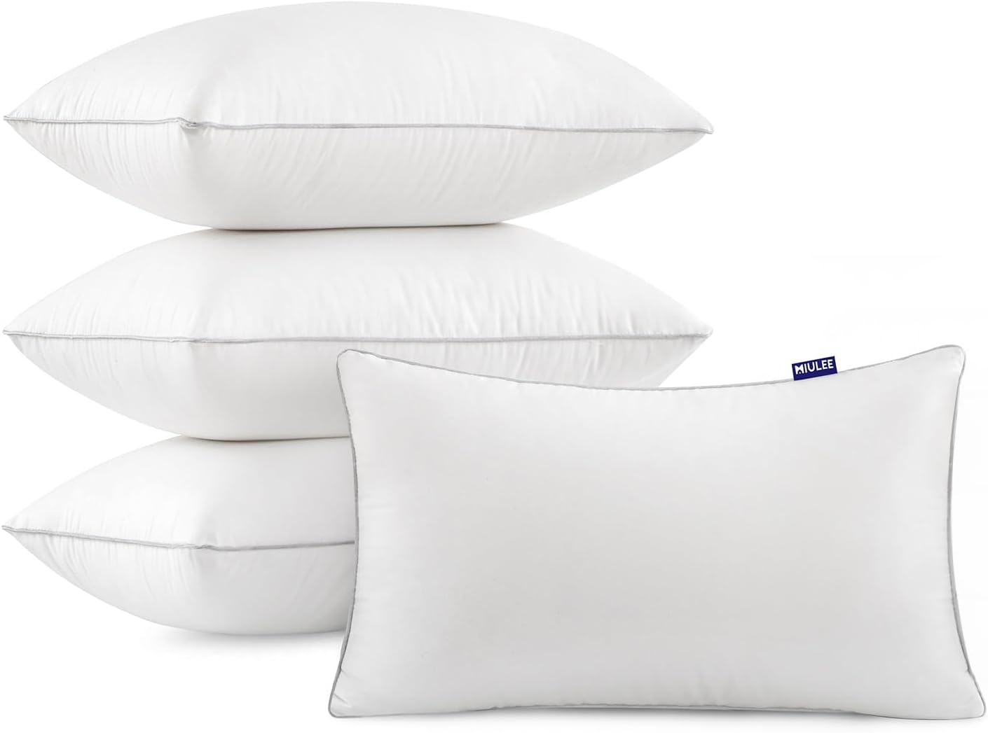 MIULEE 12x20 Pillow Inserts Set of 4 for Decorative Use