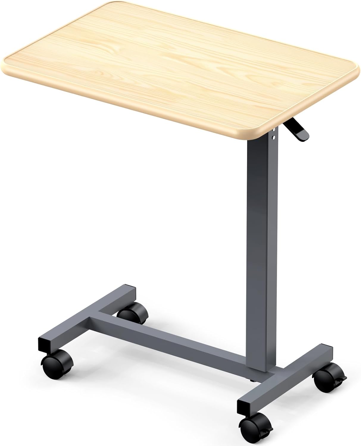 WOTURE Adjustable Overbed Table with Wheels for Comfort & Ease