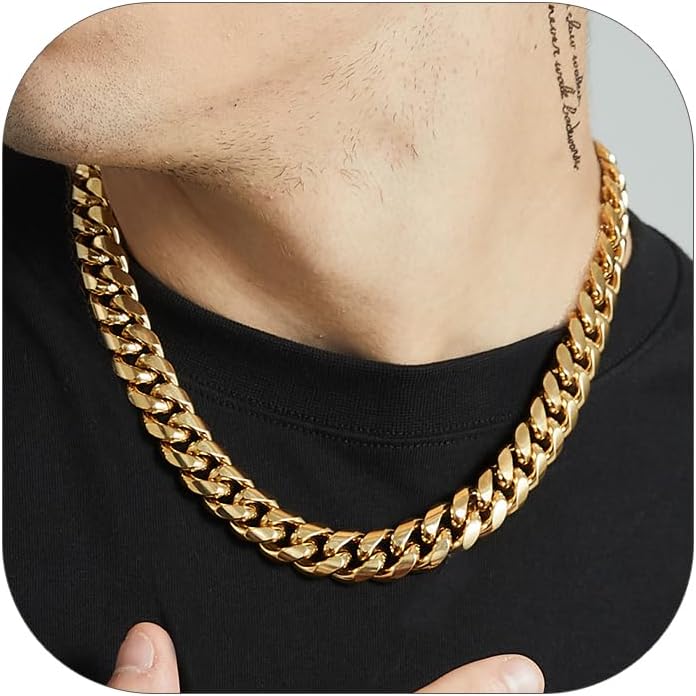 Miami Cuban Link Chain Necklace for Men - Stylish and Durable