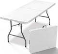 6FT Folding Table 30x72 in - Portable Heavy Duty Fold Up Table