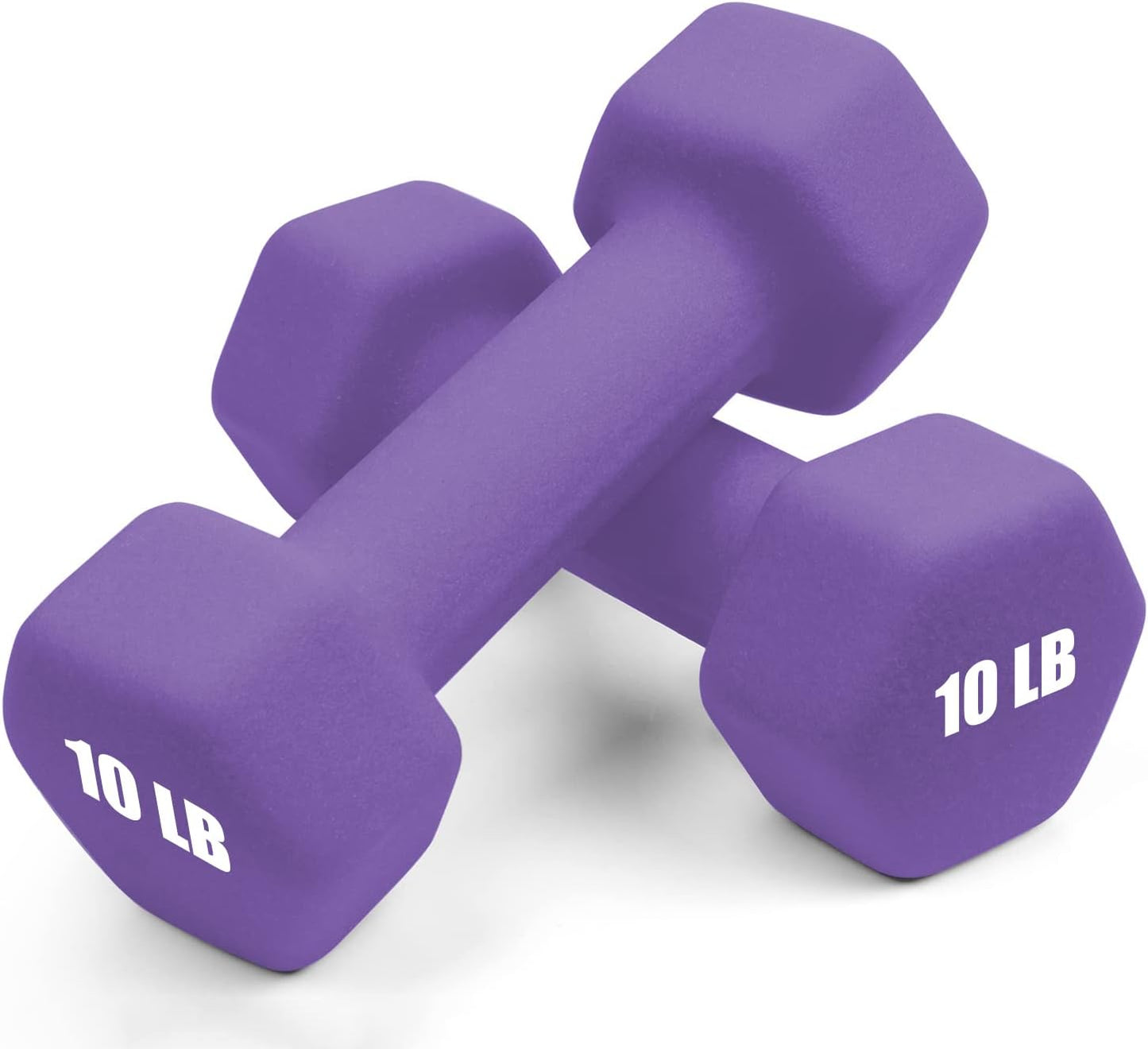 Portzon Weights Dumbbells Set of 2 in 10 Color Options
