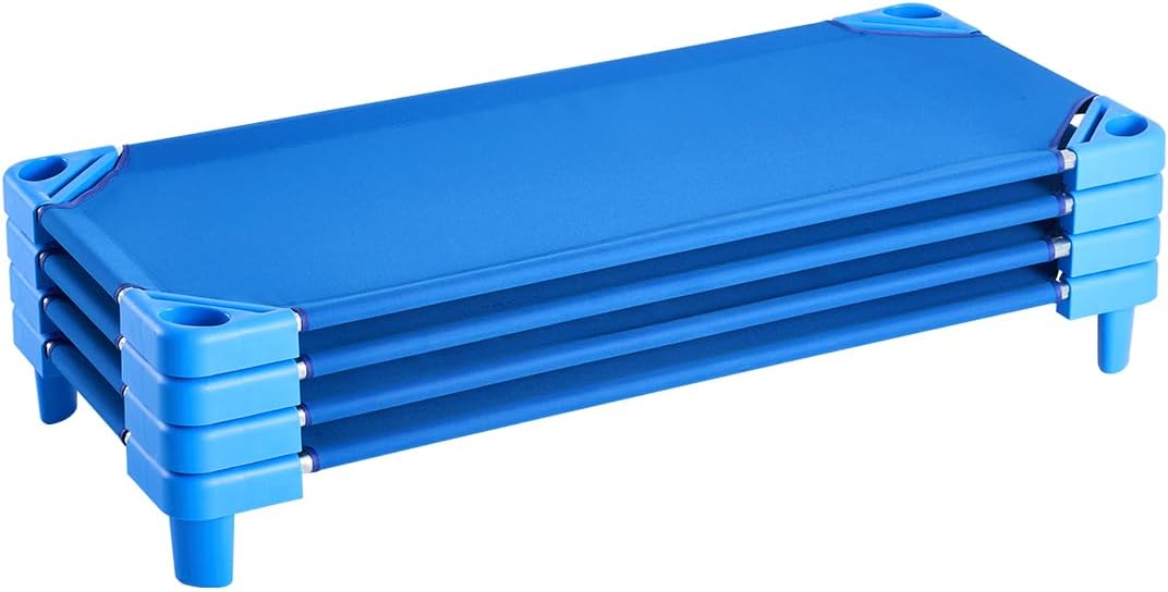 VEVOR Stackable Kiddie Cot Pack of 4 for Comfortable Naptime