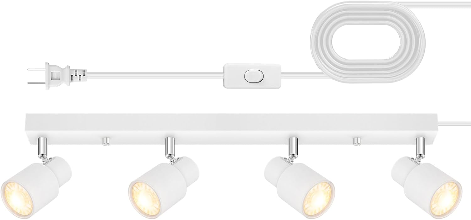 Plug-in LED Track Light Fixtures for Modern Indoor Spaces