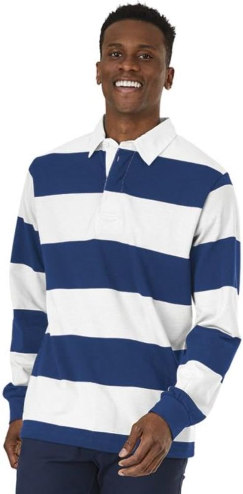 Classic Rugby Shirt for Men by Charles River Apparel - Durable Style