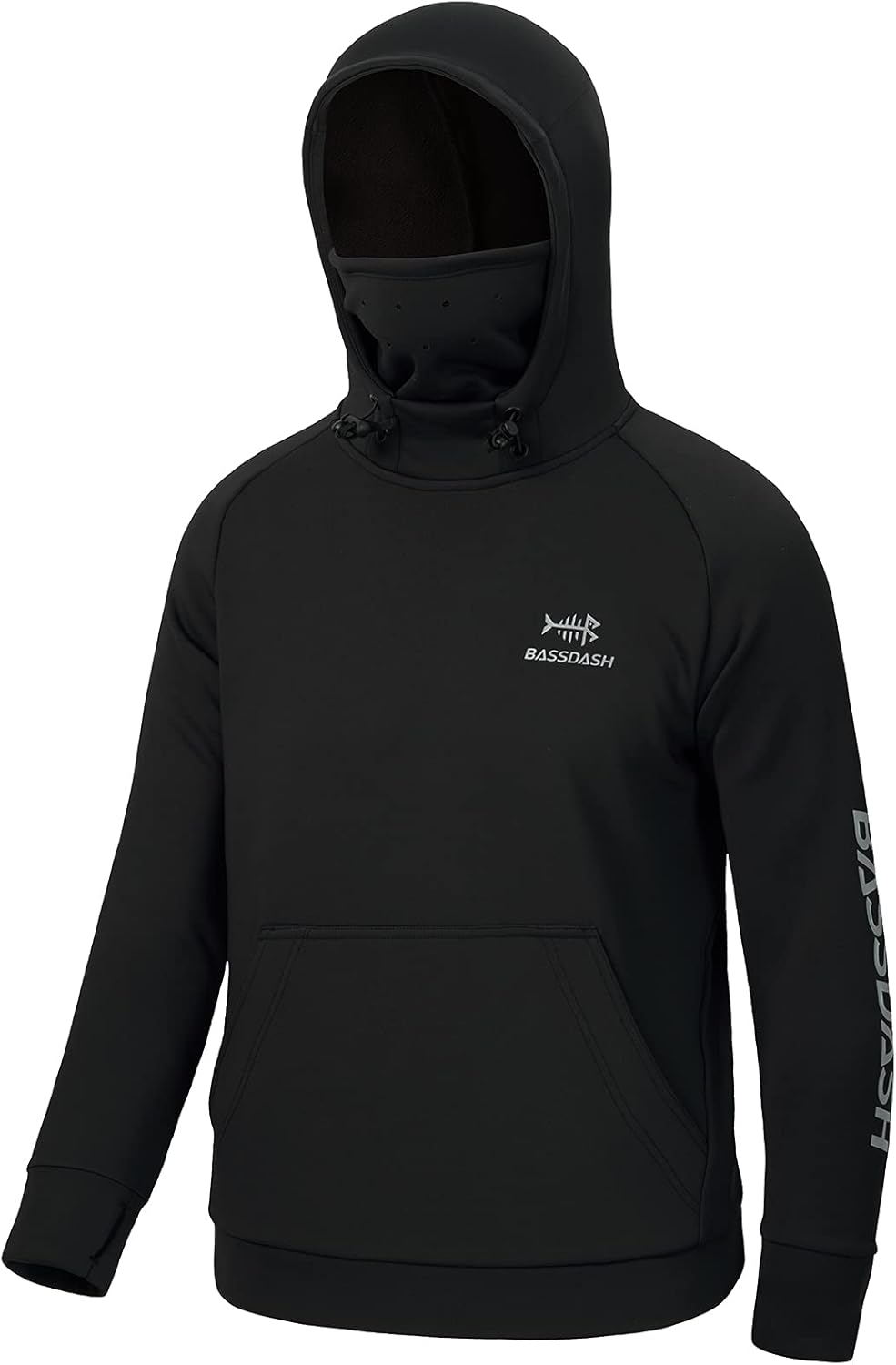 BASSDASH Youth Fishing Hoodie: Water Resistant Performance