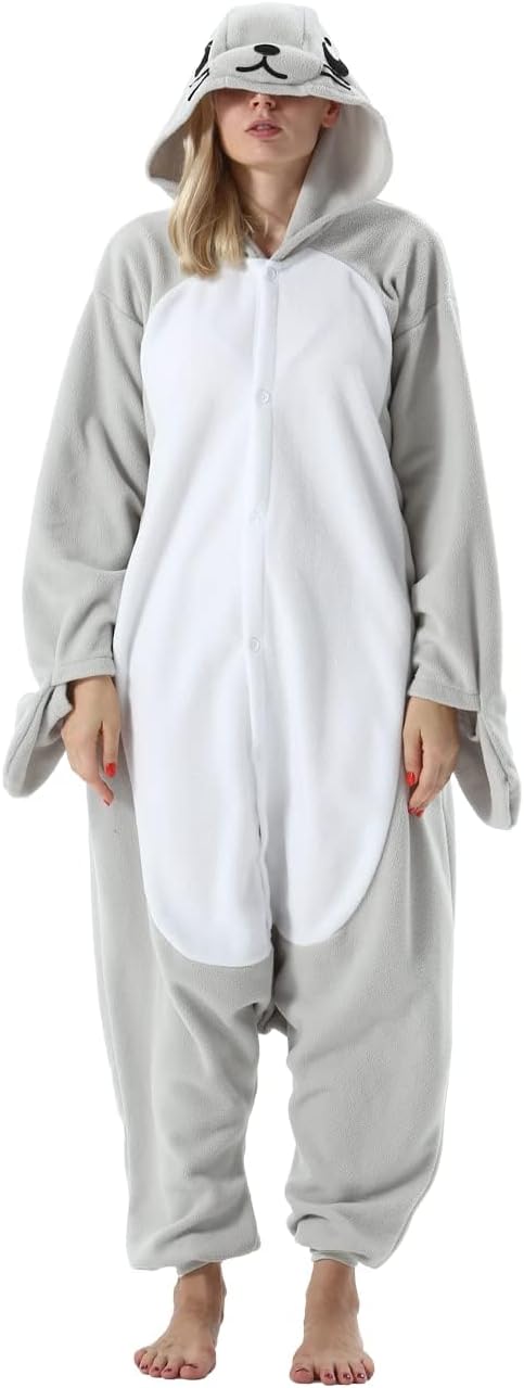 SimZoo Adult Animal Onesie Pajamas for Cozy Sleepwear Fun