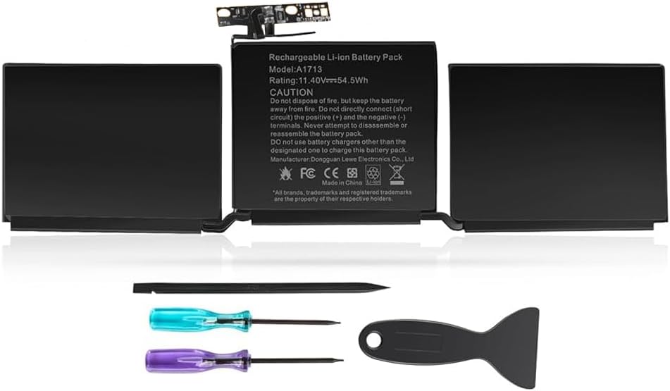 A1708 A1713 Laptop Battery Replacement for MacBook Pro 13 Inch