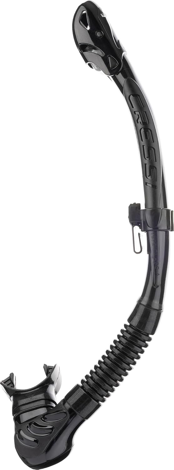 Cressi Foldable Adult Dry Snorkel for Easy Scuba Diving Fun