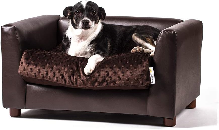 Keet Fluffy Deluxe Pet Bed Sofa for Small Dogs in Style