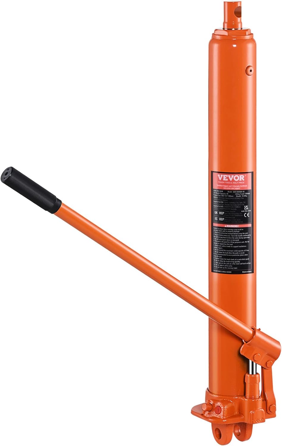 VEVOR Hydraulic Long Ram Jack for Engine Lifts and Hoists