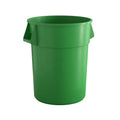 55 Gallon Green Round Commercial Trash Can - Durable, Space-Saving