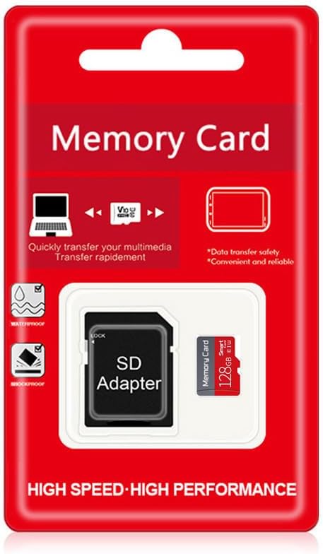 Ultra Fast 128GB TF Card with Adapter by Funxwe