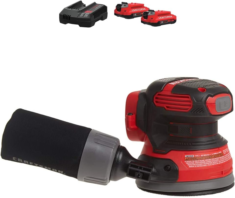 Craftsman V20 Battery & Charger Starter Kit with Sander Tool