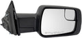Passenger Side Power Heated Mirror Textured Black with Puddle Light