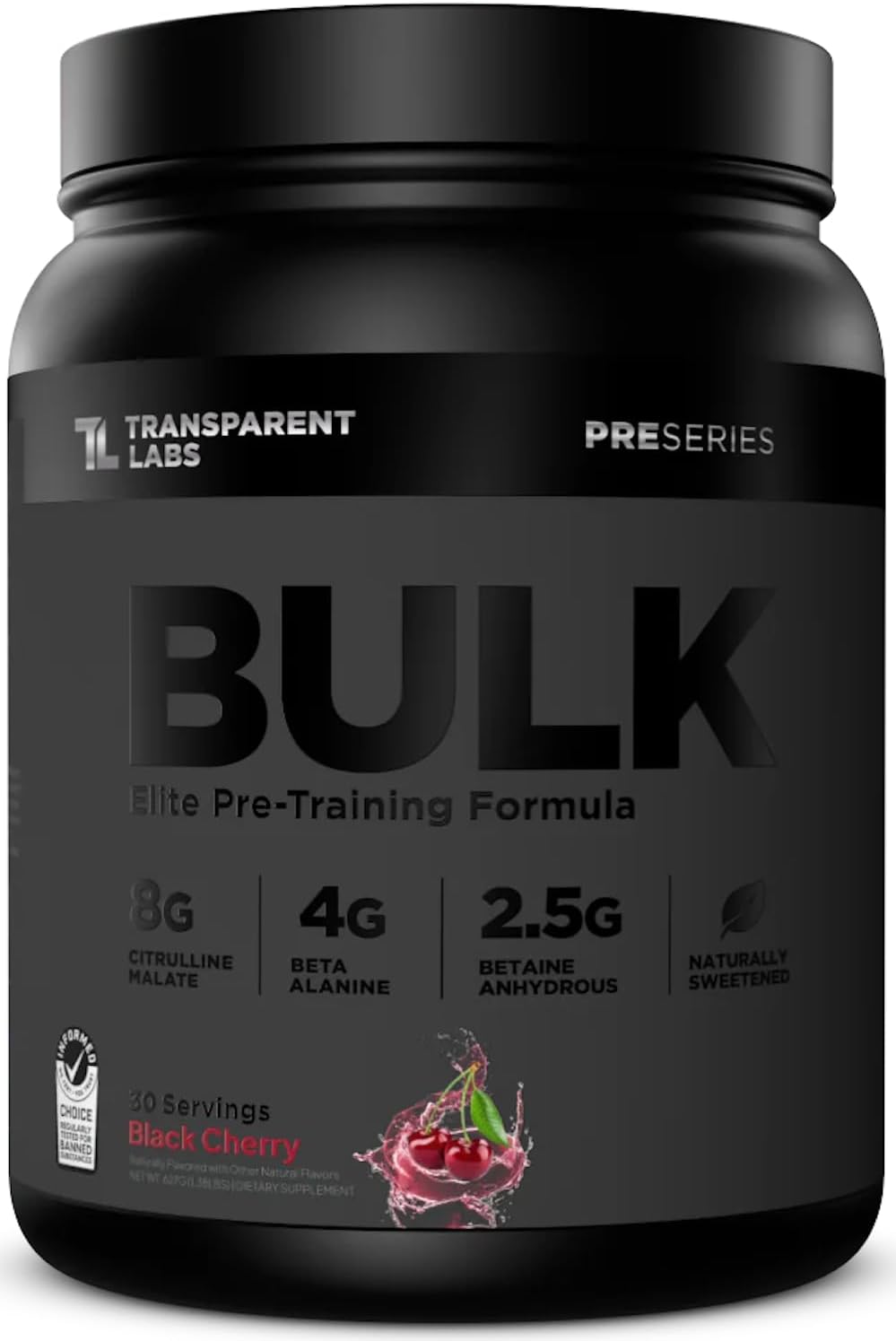 Transparent Labs Bulk Black Pre Workout - Elevate Your Fitness