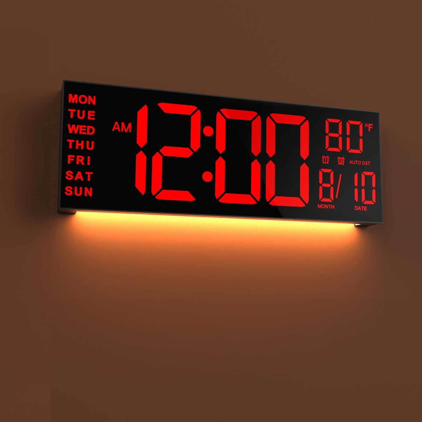 JALL 13 Inch Large Digital Wall Mount Clock with Countdown Timer