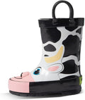 Monster Truck Kids Rain Boots with Pull Handles - Waterproof