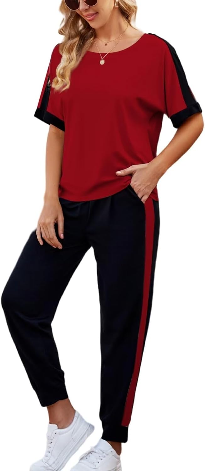 VIMPUNEC Women 2 Piece Outfits for Summer Casual Lounge Sets