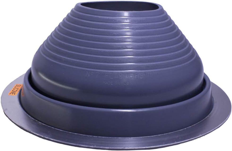 Flashers #7 Silicone Grey High Temp Flexible Roof Jack Pipe Boot