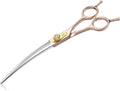 JASON 7in Curved Dog Grooming Scissors - Precise Rosegold Shear