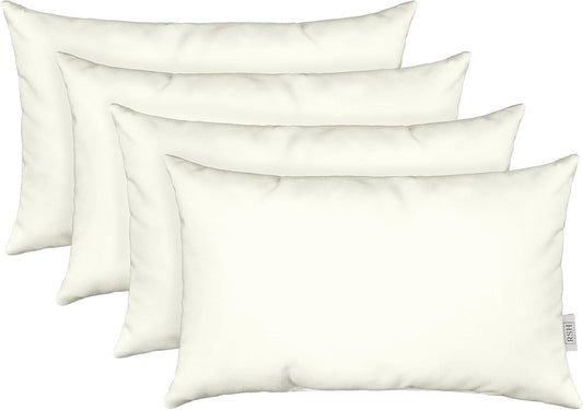 Sunbrella Lumbar Throw Pillows Set of 4 | Water-Resistant Fabric