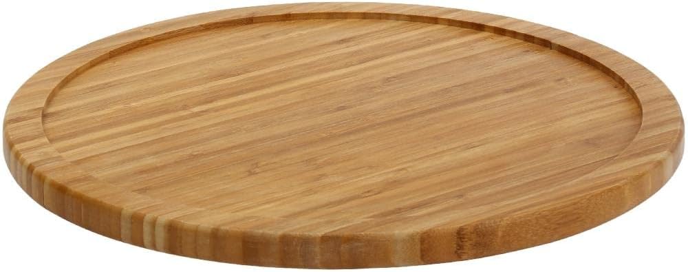Bamboo Wooden Non-Skid Lazy Susan Turntable for Kitchen Use