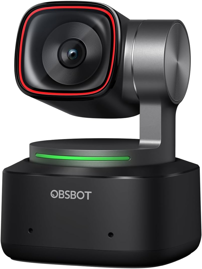 OBSBOT Tiny 2 Webcam 4K with AI Tracking and Gesture Control