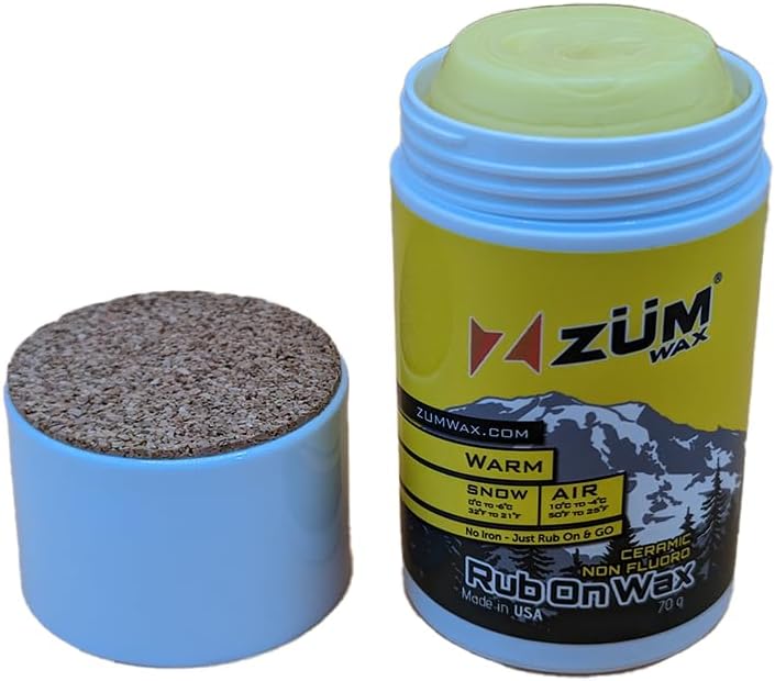 ZUMWax Ceramic Ski Wax: Warm Temp, Long-Lasting, Vanilla Scent