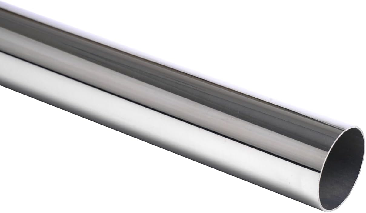 Vigorous 1-1/2 OD x 2 Ft Stainless Steel Tube for DIY Crafts