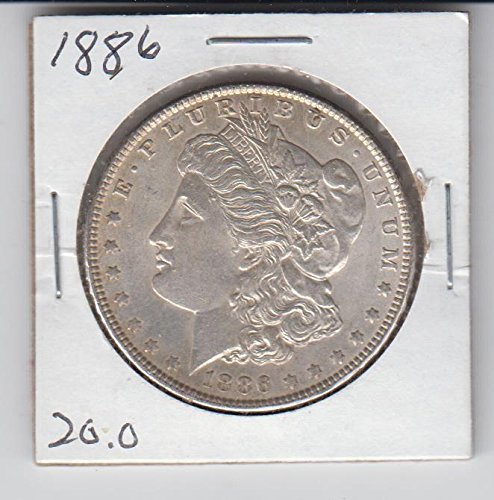 1886 No Mint Mark Morgan Silver Dollar - Extremely Fine Condition