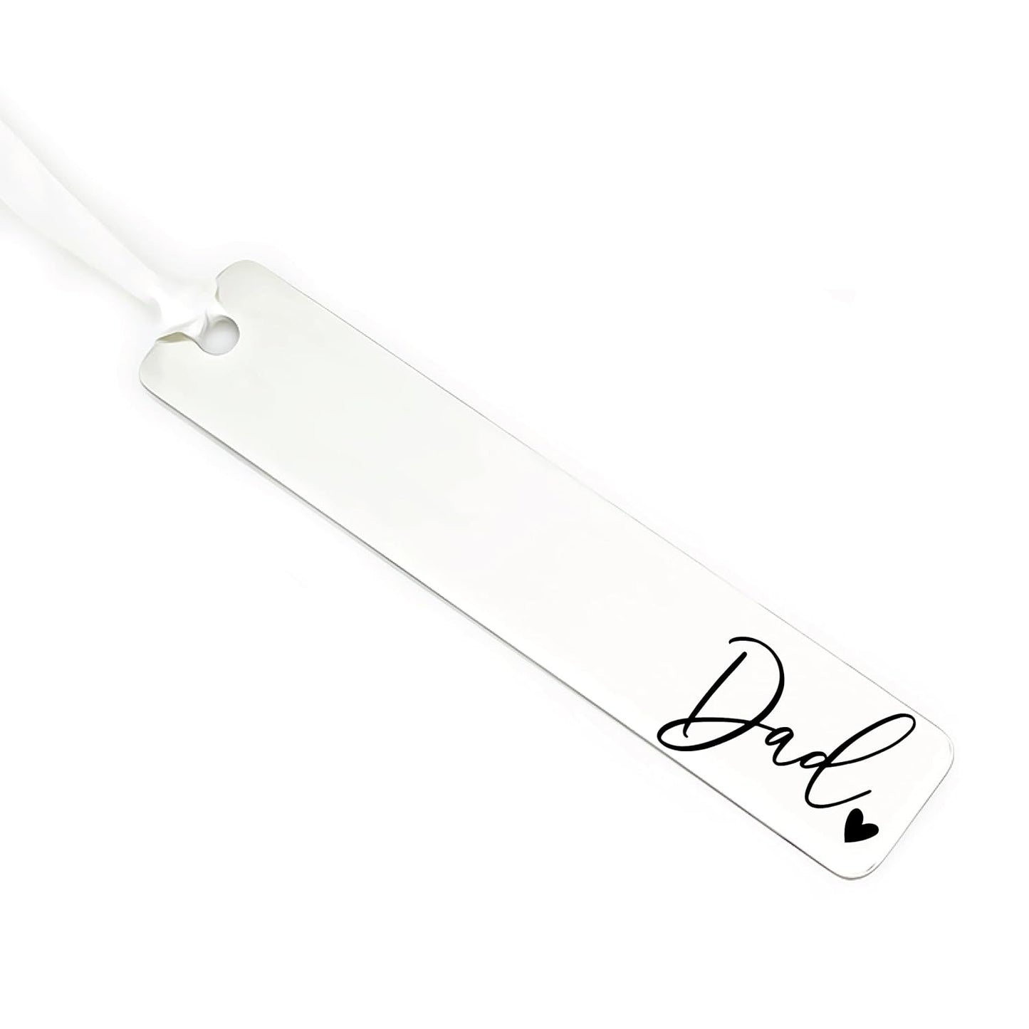 Handmade Stainless Steel Dad Bookmark - Perfect Gift Idea!