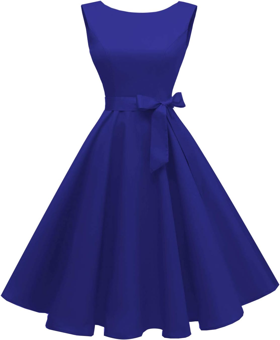 Vintage 1950s Cocktail Dress for Women - Boatneck Sleeveless Style