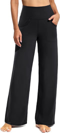 Promover Wide Leg Yoga Pants with Pockets - Comfortable High Waist 64