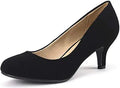 DREAM PAIRS Women's Luvly Bridal Low Heel Pump - Comfortable 2.5in