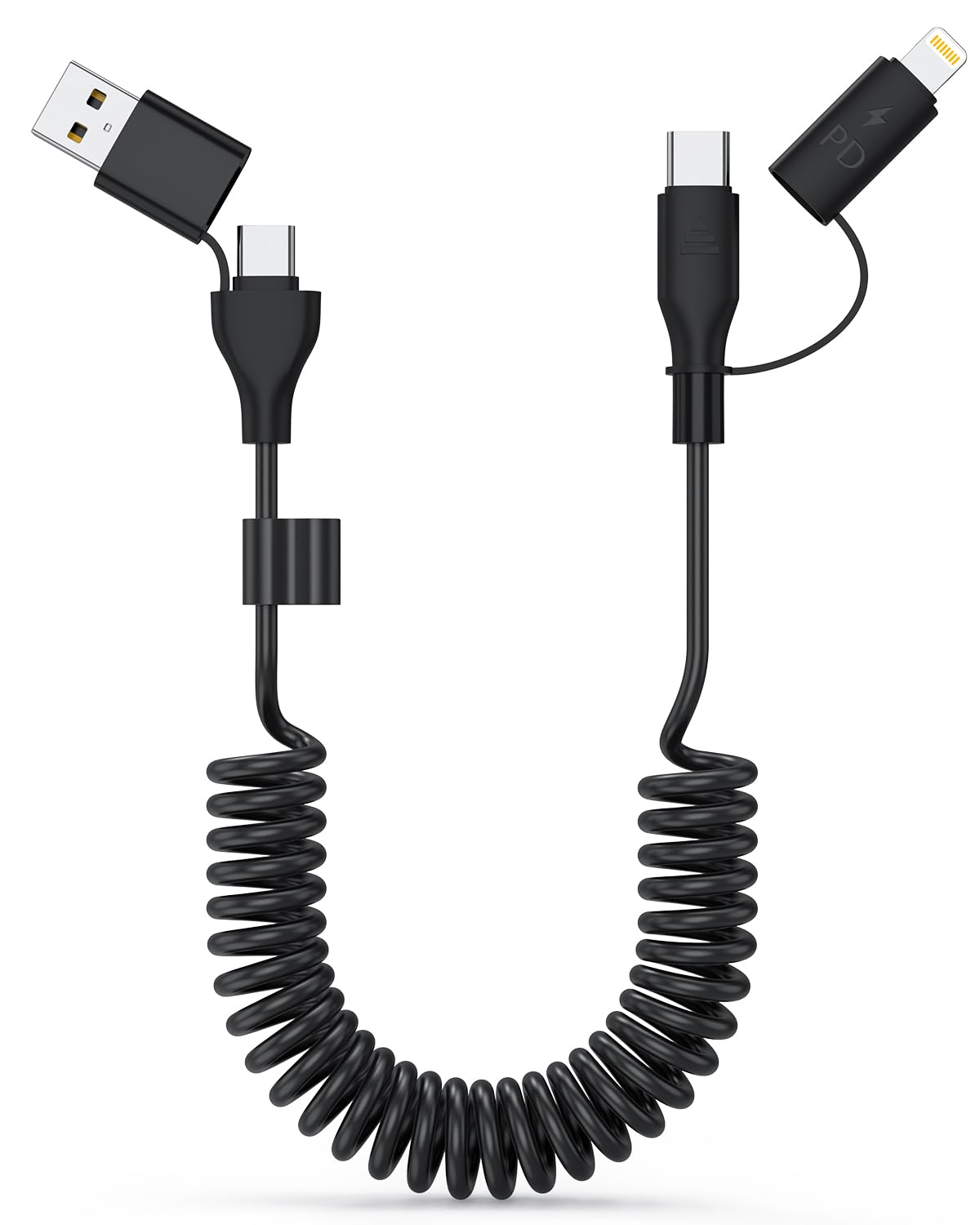 Fast Charging 4-in-1 USB C Cable - Carpaly & Android Auto Compatible